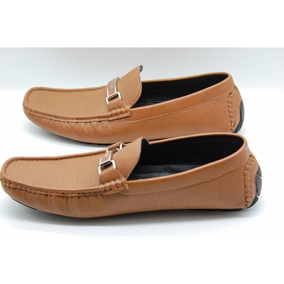 GUESS Men's GMAalen Brown Driving Style Loafer Size 10.5 Slip On Dress Shoe - Picture 5 of 9